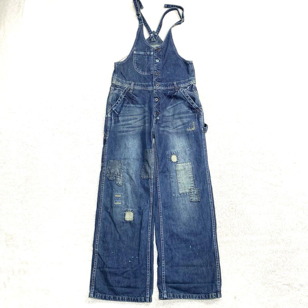 OLD BETTY'S Born オールインワン　オーバーオール　デニム　ブルー