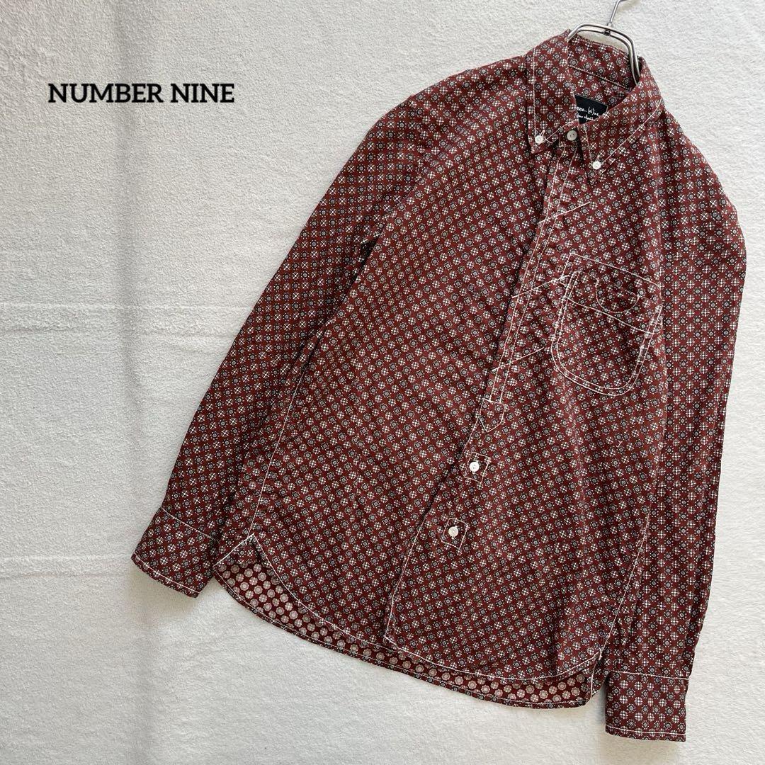 08年製 NUMBER NINE ポートランド期 小紋 総柄 ボタンダウンシャツ