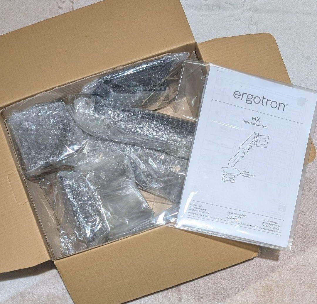 ERGOTRON HX モニターアーム ブラック➕️補強プレート