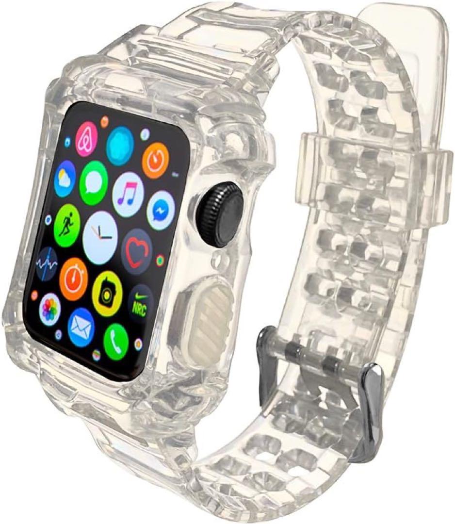 applewatchバンドコンパチブル 38mm 40mm クリア 保護(hù)ケース