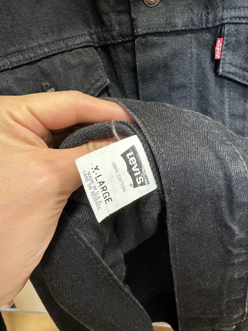 極上品 Levi's 70507-4159ブラックデニムジャケット USA製