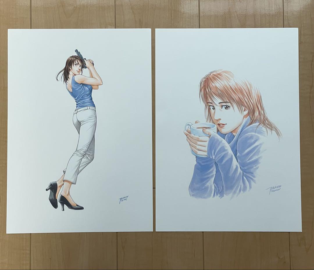 「エンジェル・ハート」累計1000万部突破記念　複製原画１８枚セット