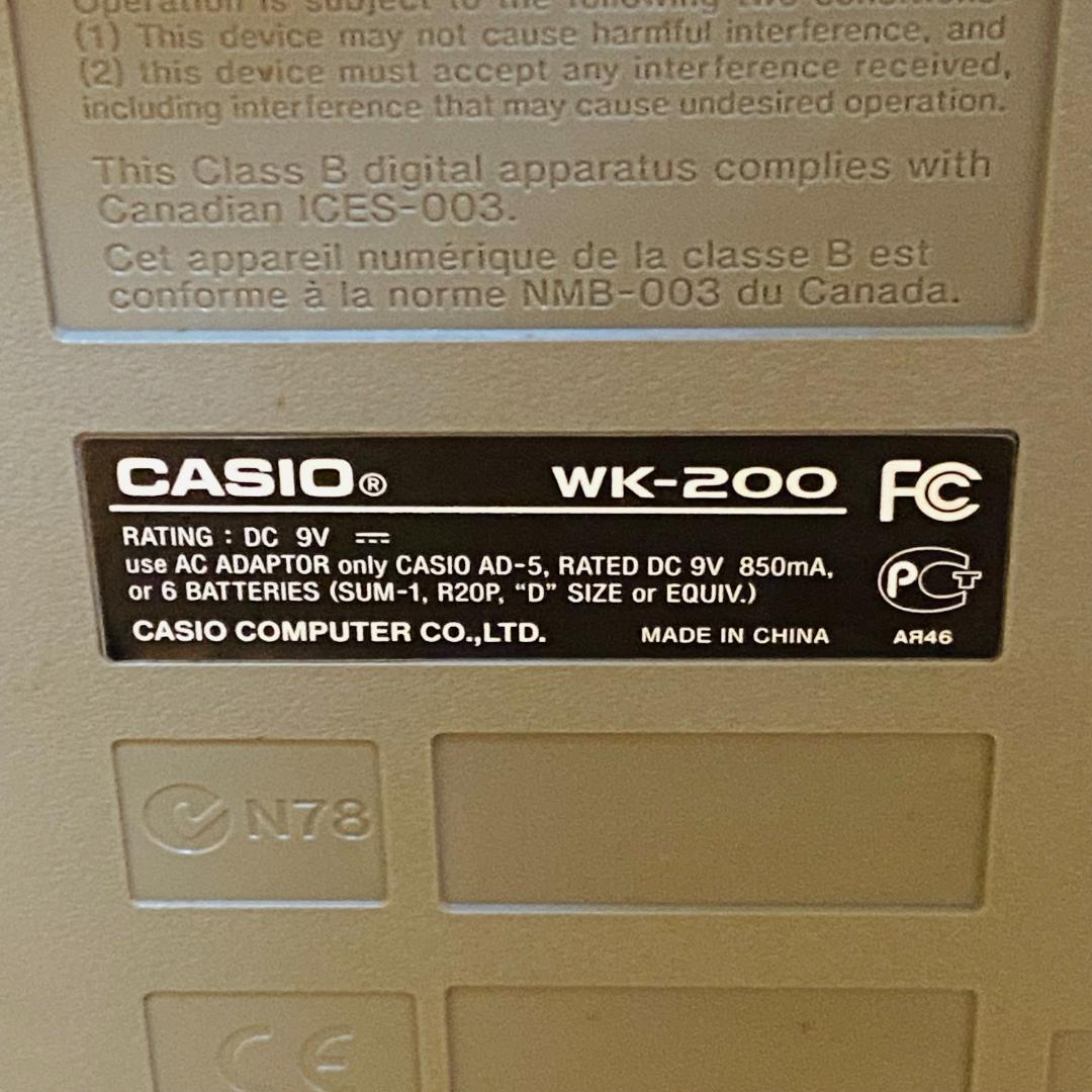 CASIO カシオ 電子キーボード WK-200 76鍵盤 送料込み