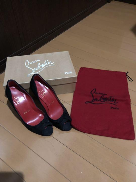 クリスチャンルブタンオープントゥウパンプス