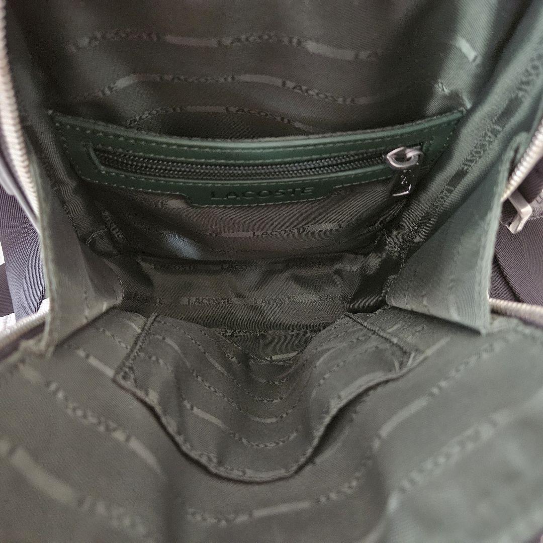 【美品✨】ラコステ LACOSTE バーティカルカメラバッグ ブラック