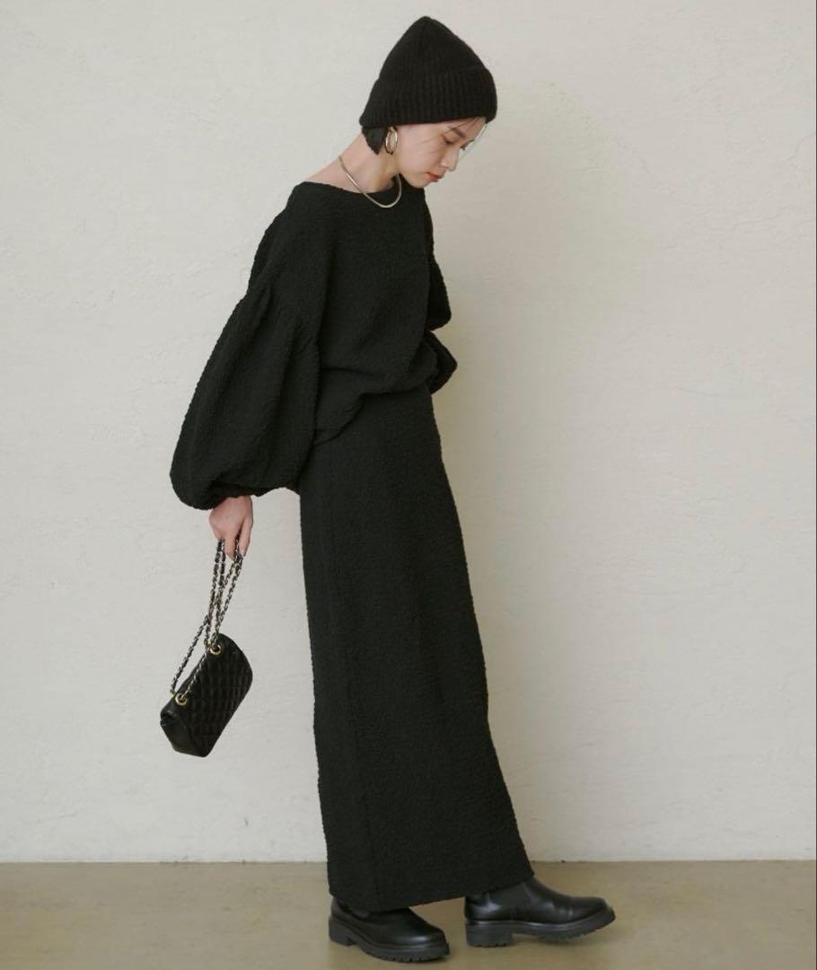 KMKM 美品Loungedress(ラウンジドレス)シャーリングブラウス