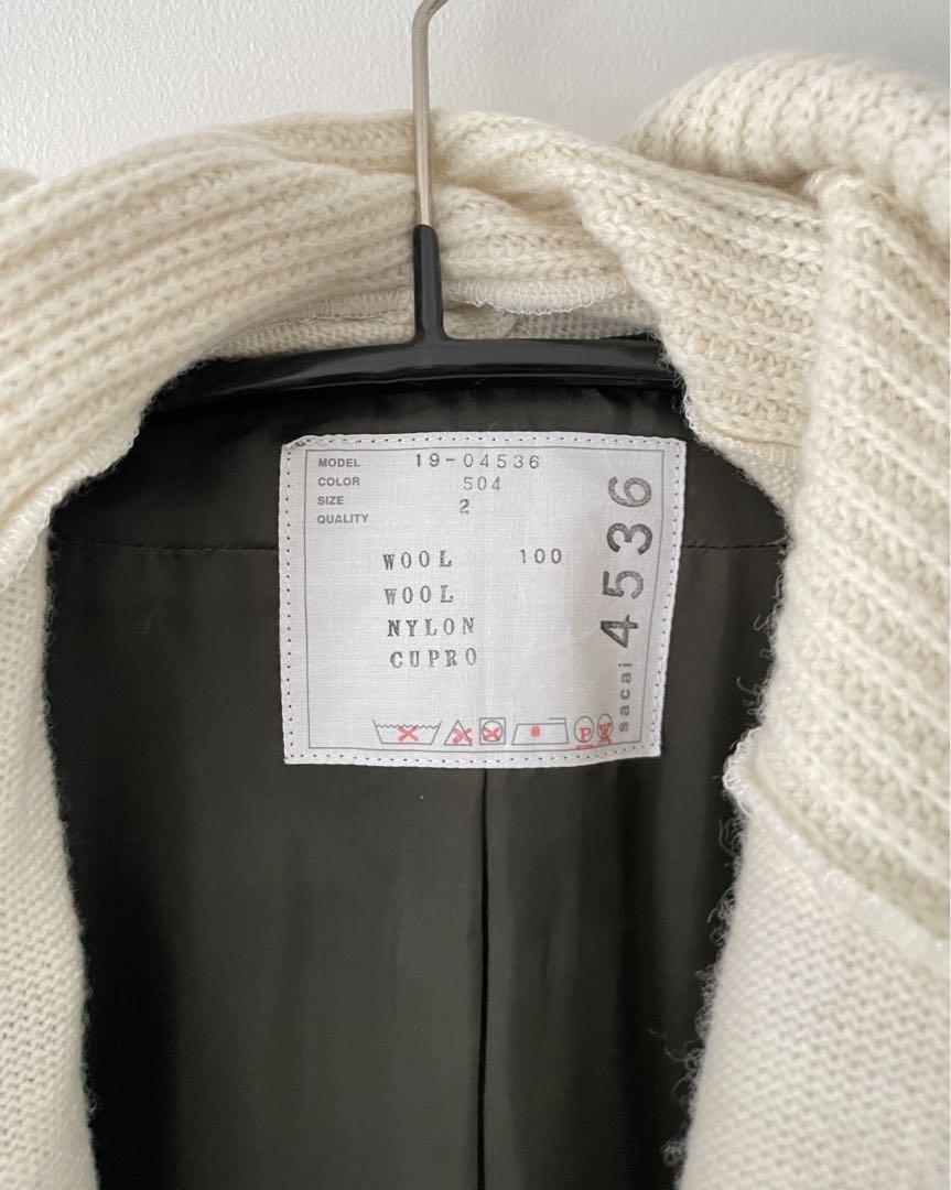 sacai ニットドッキングジャケット　サカイ