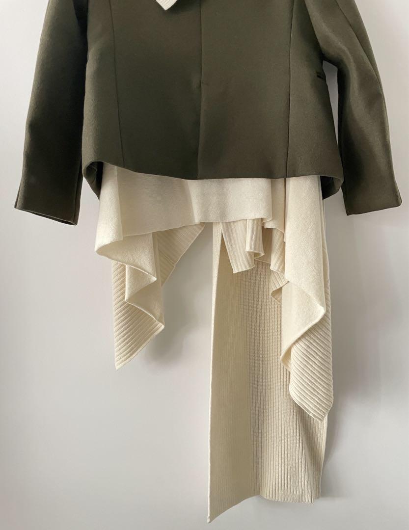sacai ニットドッキングジャケット　サカイ