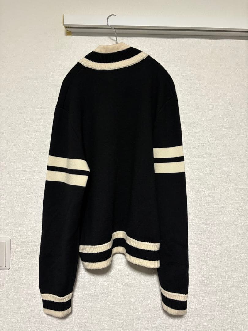 【Wales Bonner】 ニットトラックトップ ブラック Lサイズ 【Wales Bonner】 ニットトラックトップ ブラック Lサイズ