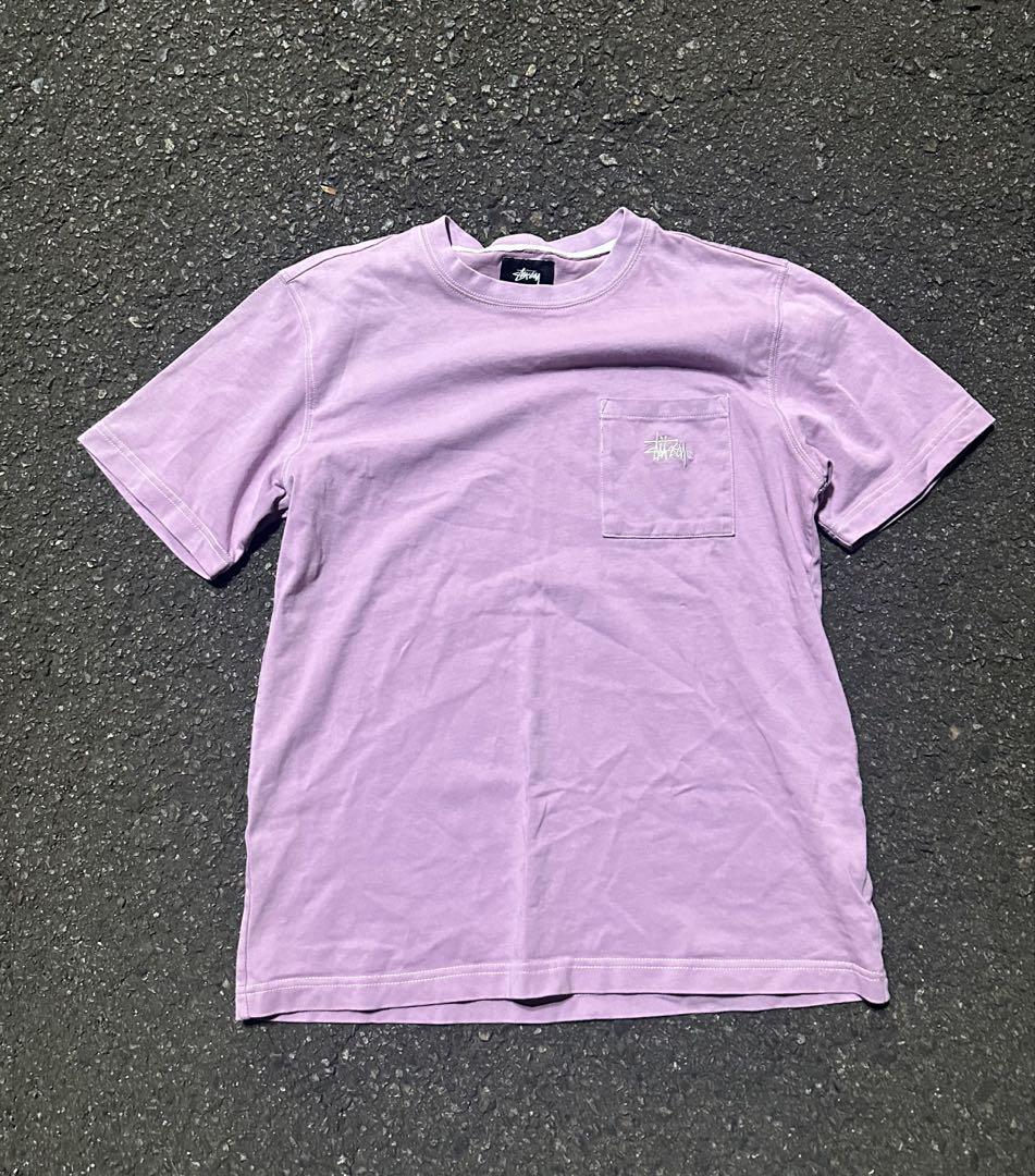 old stussy tシャツ 黒タグ y2k プリントロゴ 刺繍 短丈 希少 old stussy tシャツ 黒タグ 刺繍ロゴ y2k ステッチ 短丈