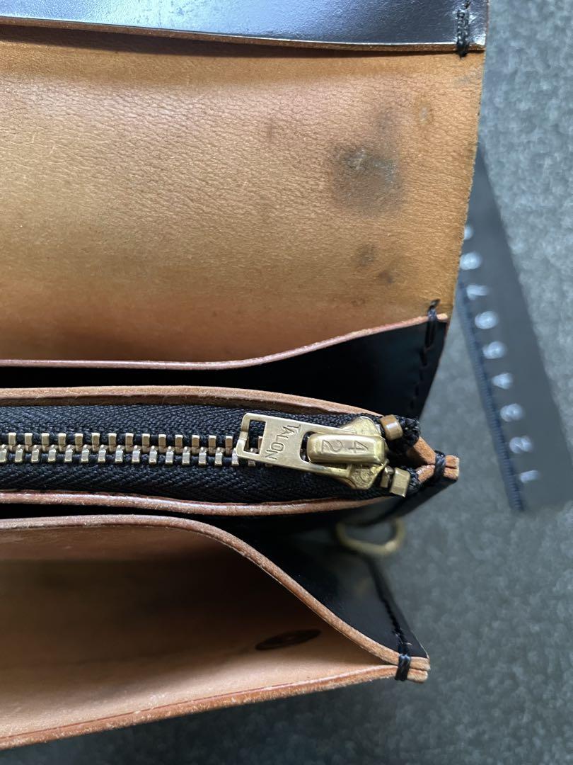 コードバン製トラッカーウォレット長財布