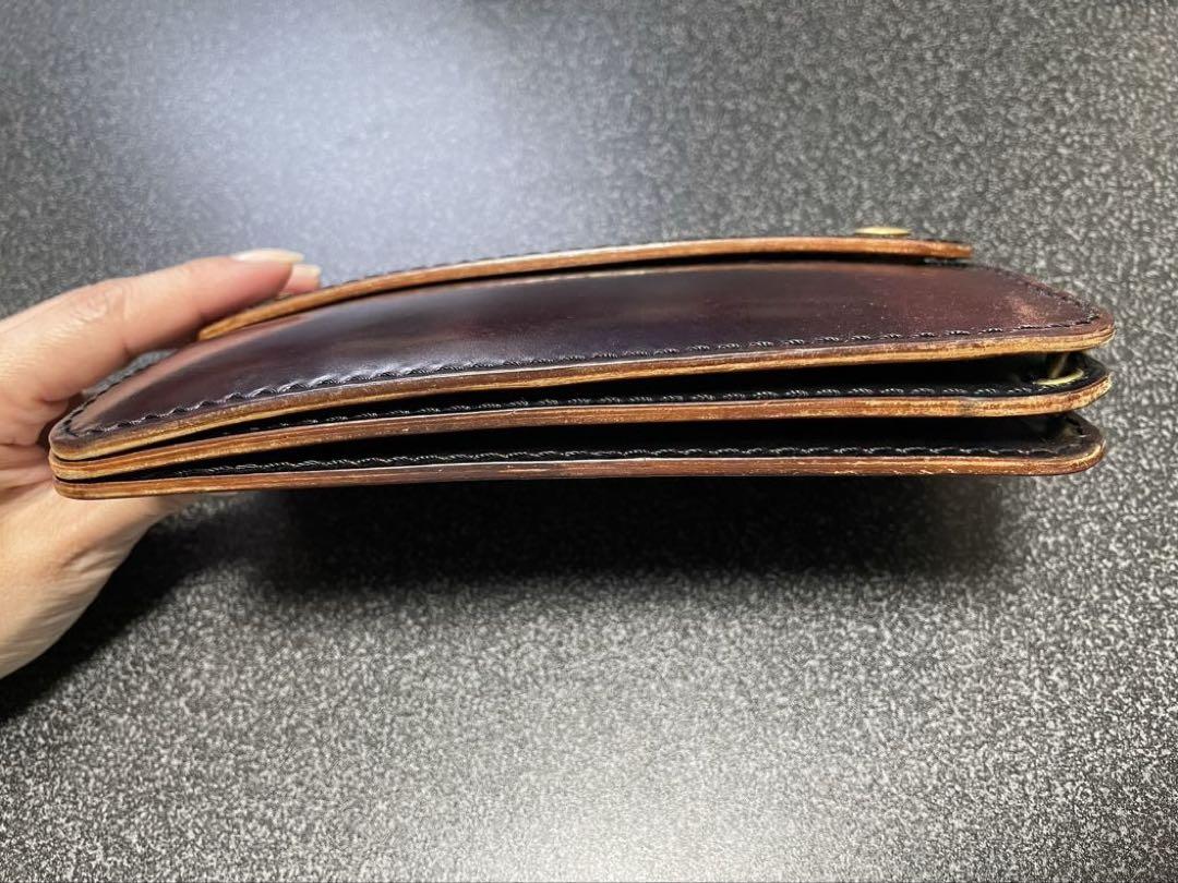 コードバン製トラッカーウォレット長財布