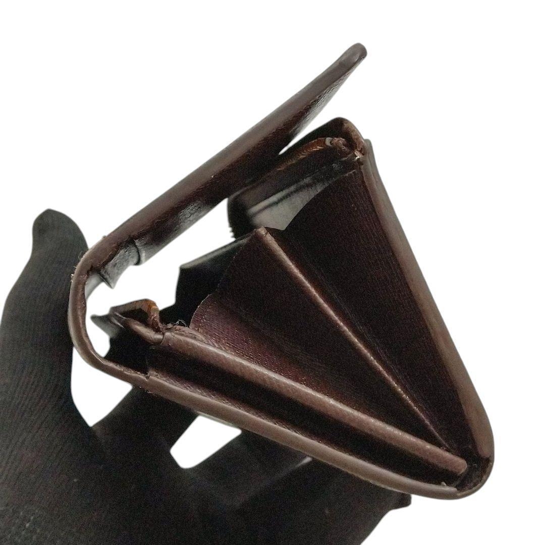 外観美 ルイヴィトン ダミエ エベヌ ポルトモネ ビエ トレゾール 二つ折り財布 外観美 ルイヴィトン ダミエ エベヌ ポルトモネ ビエ トレゾール