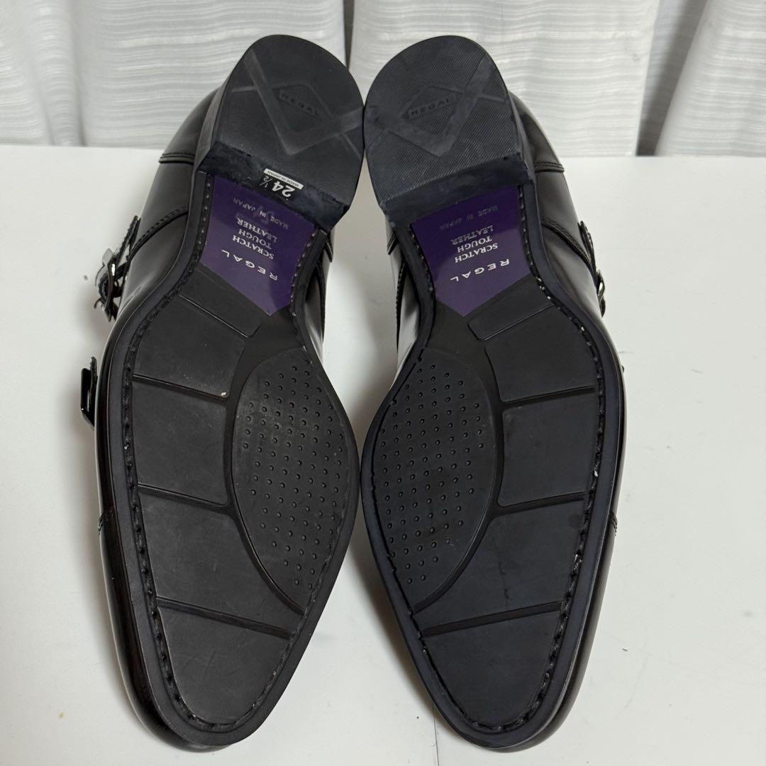 ⭐️未使用⭐️　REGAL　ダブルモンク　レザーシューズ　37TR ブラック