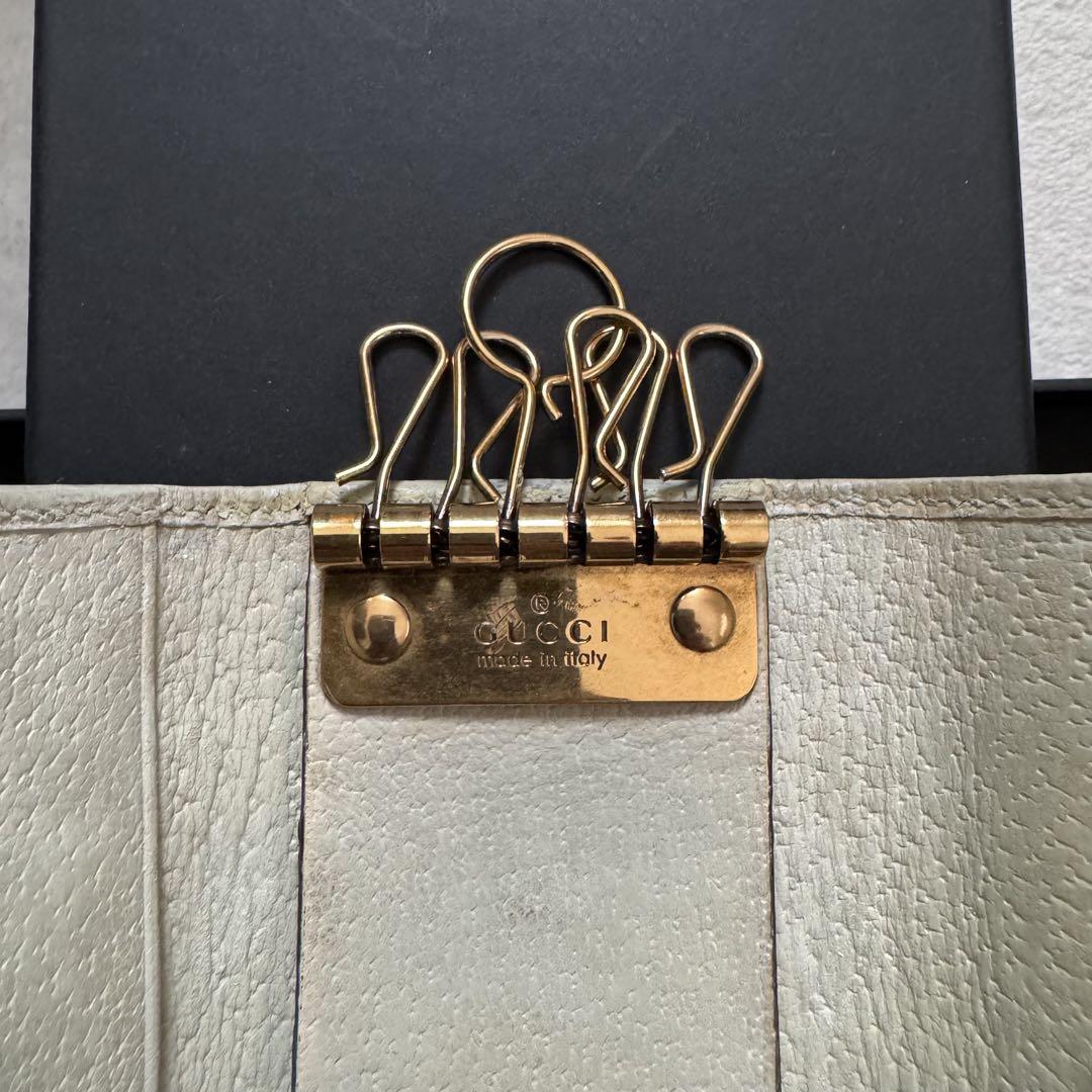GUCCI グッチ 6連キーケース オフデイア GGパターン シェリー