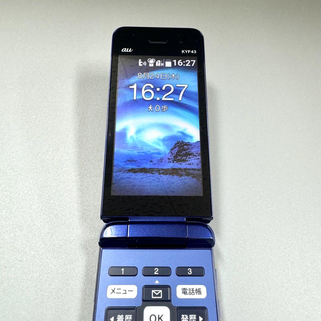 京セラ　KYF43　携帯電話　ガラケー　SIMフリー