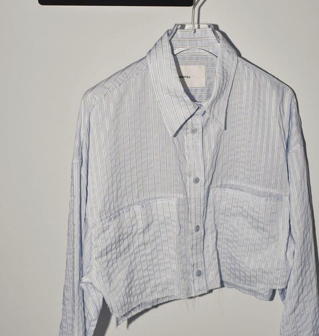 TODAYFUL Stripe Short Shirts