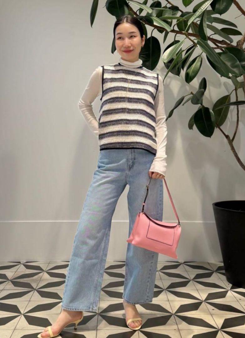 MACPHEE ストレートデニム ライトブルー