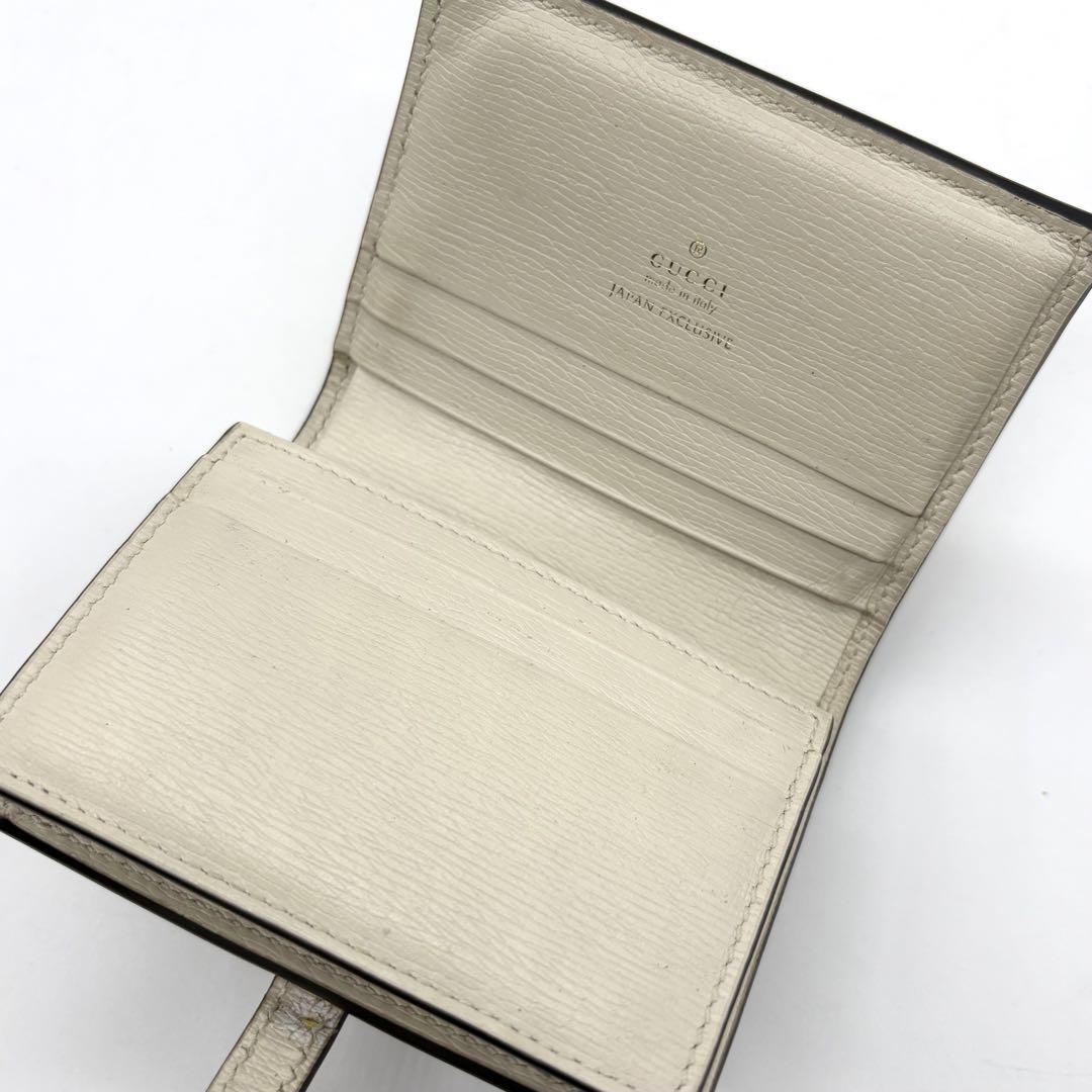日本限定☆美品】GUCCI 二つ折り財布 ヒグチユウコ レザー 日本限定☆美品】GUCCI 二つ折り財布 ヒグチユウコ レザー
