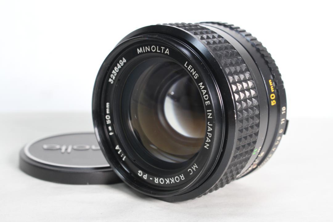 MINOLTA ミノルタ MC ROKKOR-PG 50mm F1.4 - レンズ(単焦点)低