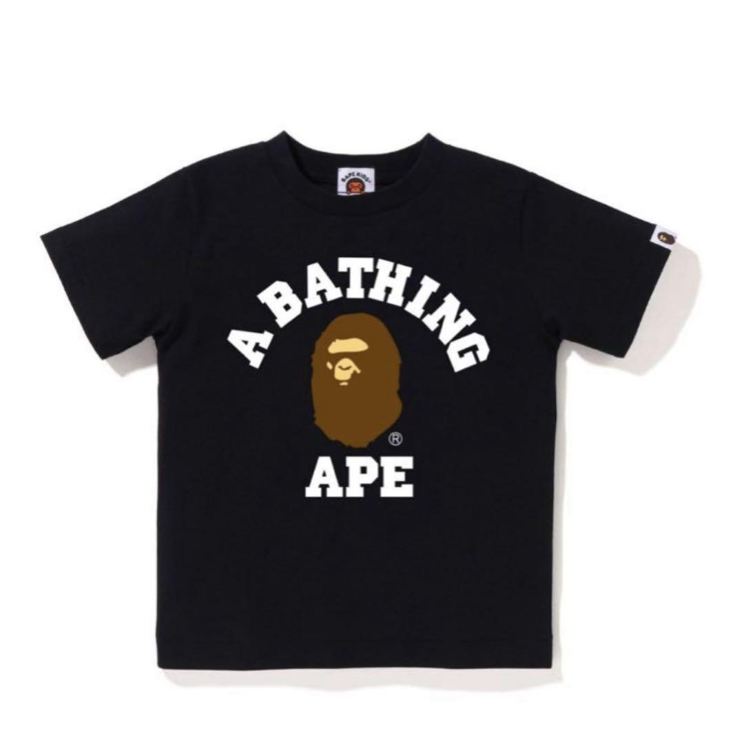 A BATHING APE エイプ Tシャツ ミニt ピチt 半袖 ブラック