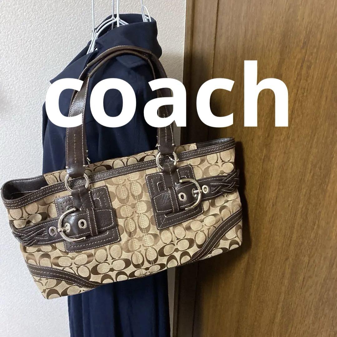 コーチ　オリジナルパターン トートバッグ COACH（コーチ）の「カーゴ トート バッグ・パッチワーク