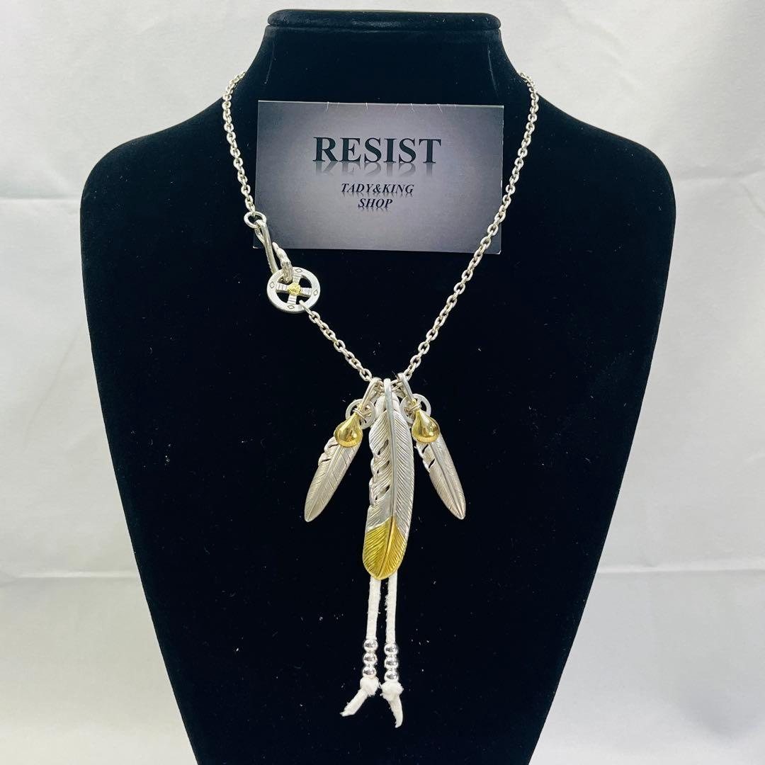 タディアンドキング TADY KING ネックレス カスタム 剣先 特大フェザーTADY KING