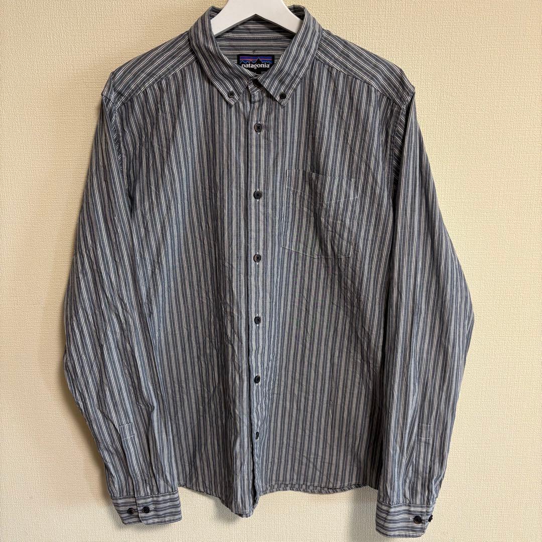 Patagonia FA22 シャツ 長袖 ストライプ