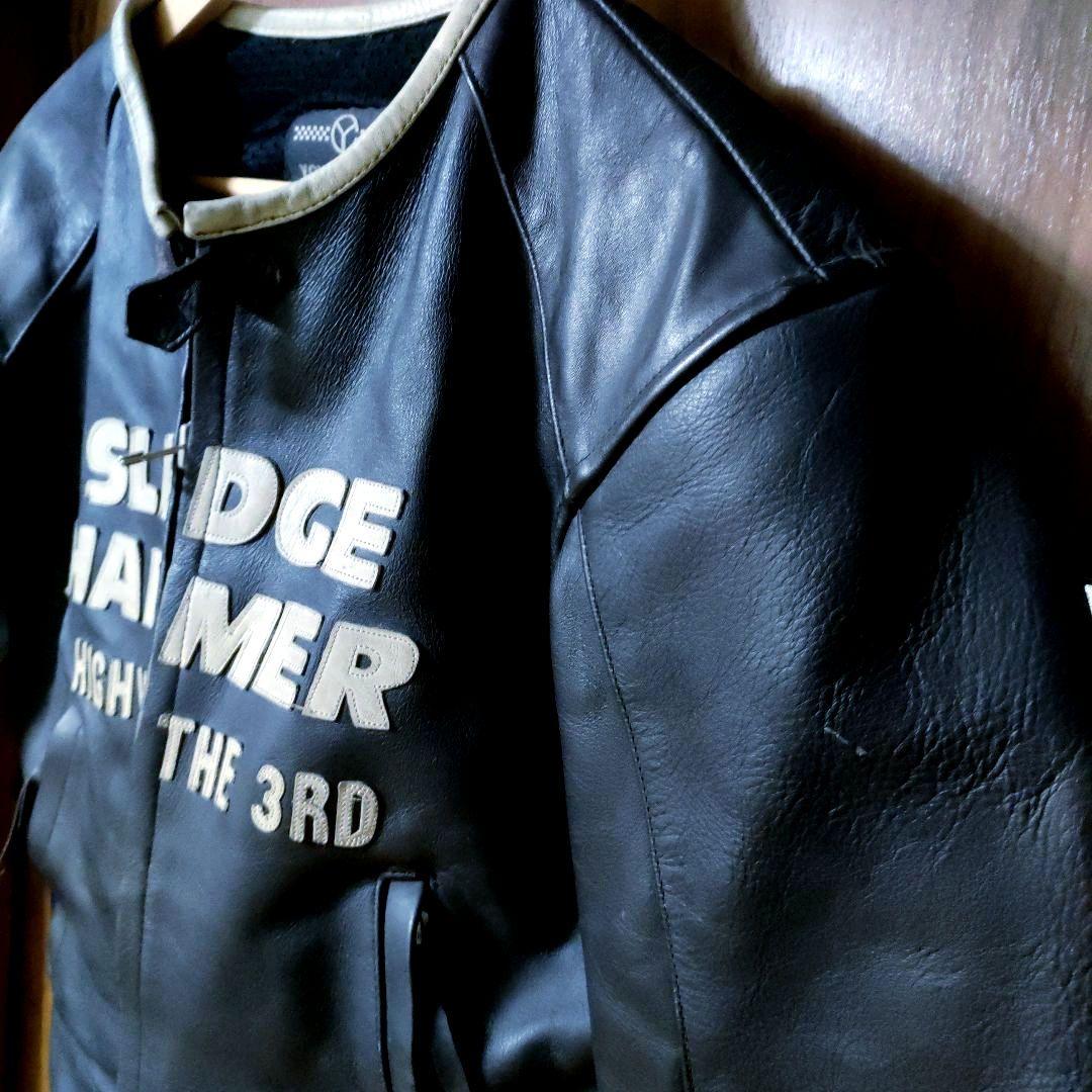 イエローコーン　本革　ライダース ジャケット　プロテクター付