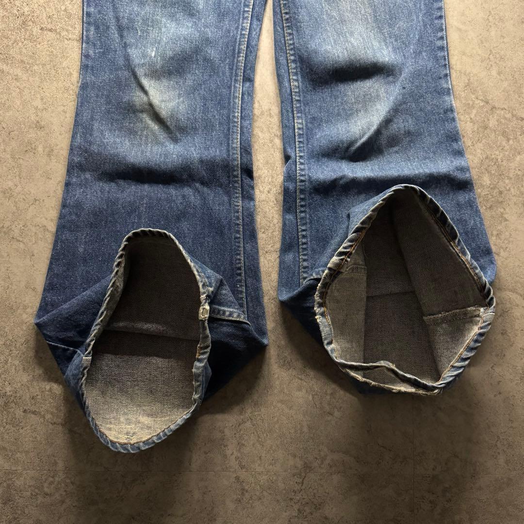 80s LEVI’S W32 ブーツカット 684-0217 フレアデニム 深青 80s LEVI’S W32 ブーツカット 684-0217 フレアデニム 深青