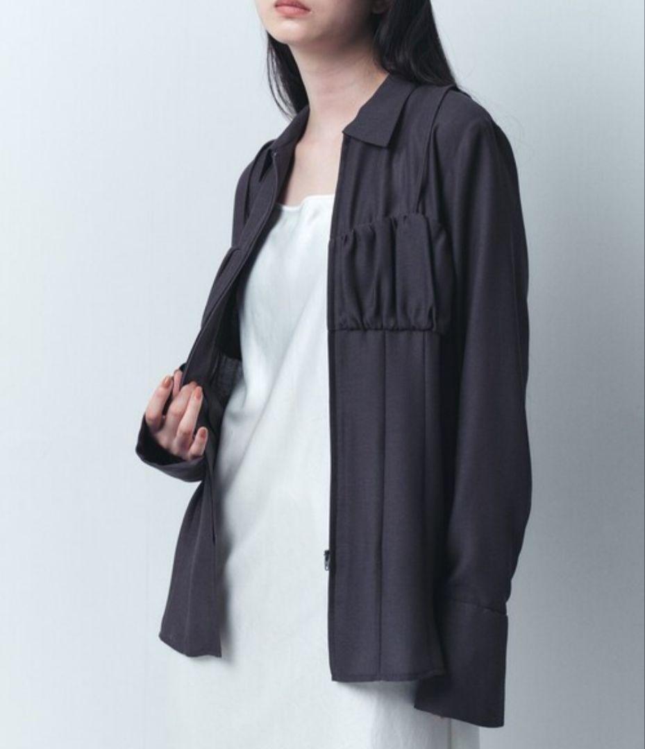 ジップアップフィットシャツ