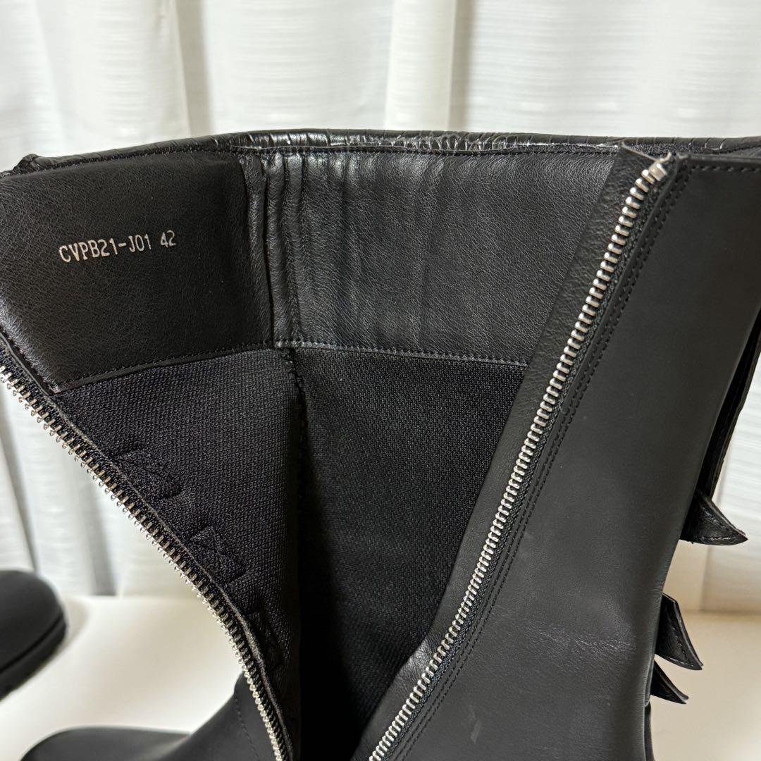 ⭐️新品未使用⭐️　CIVARIZE　クロコ型押し　スパイクスタッズ　ワークブーツ