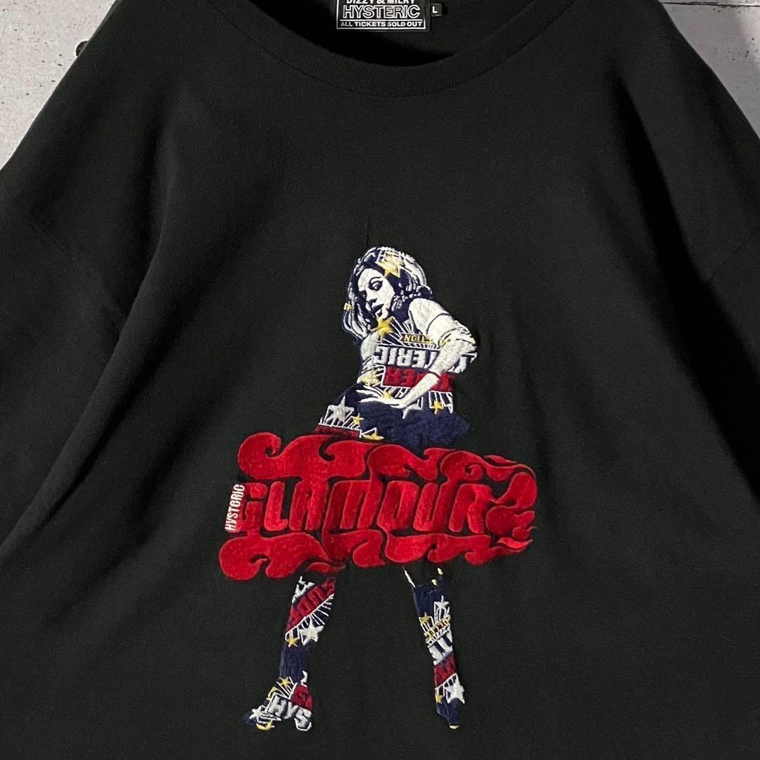 即完売】ヒステリックグラマー☆刺繍ヴィクセンガールTシャツ