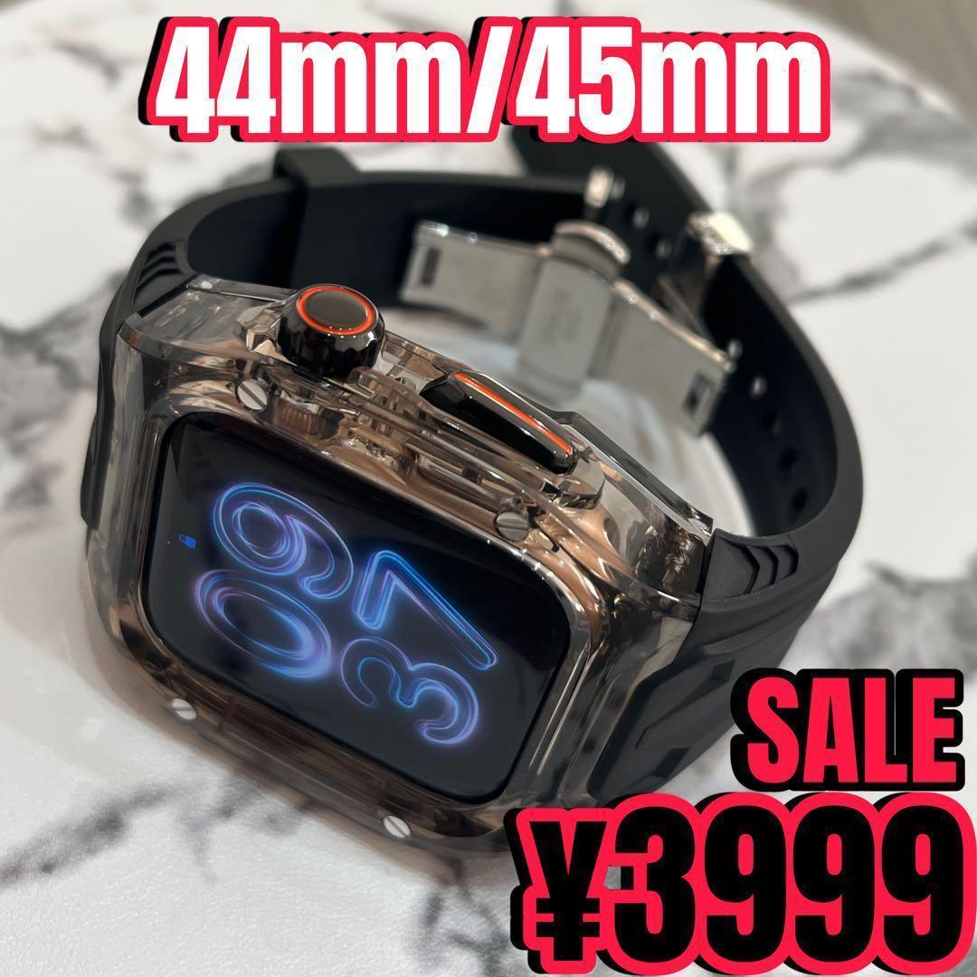 黒透Dバックル　Apple Watch アップルウォッチ　カバー　ケース　21