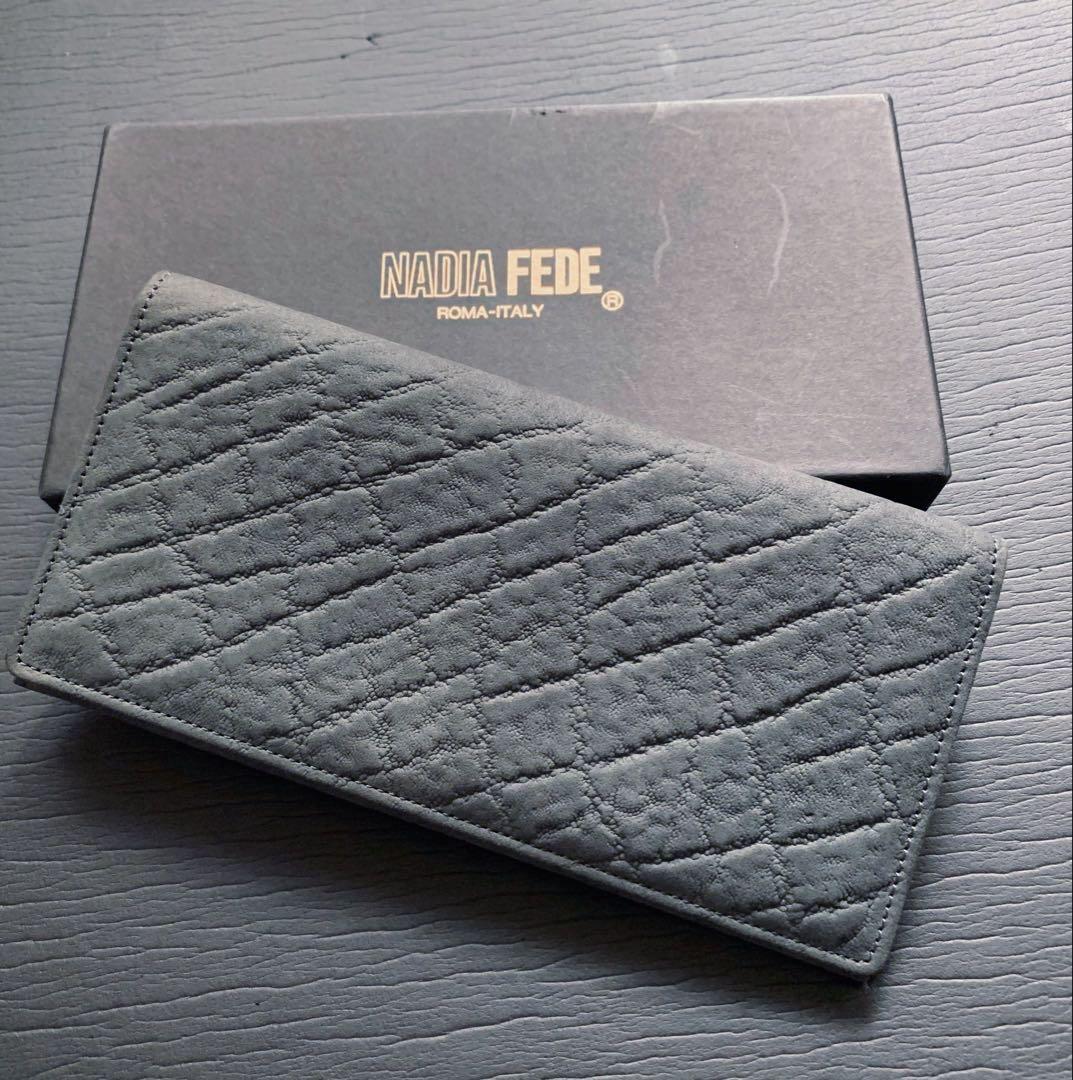 NADIA FEDE. vintage エレファントレザー　長財布