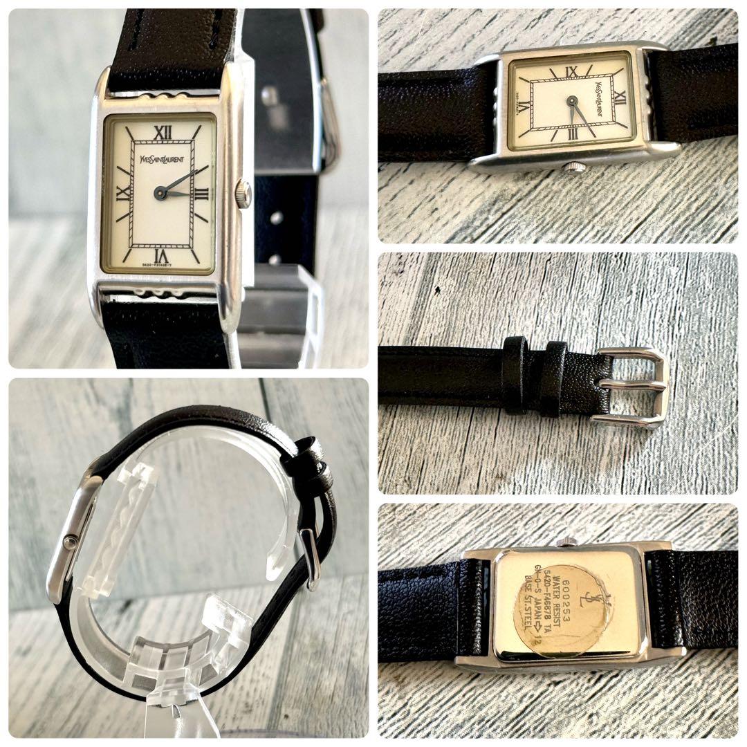 【希少】Yves Saint Laurent 腕時計 .スクエア レディース