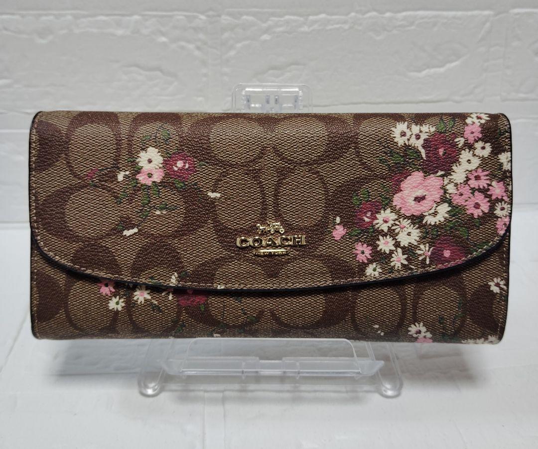 COACH　長財布　花柄