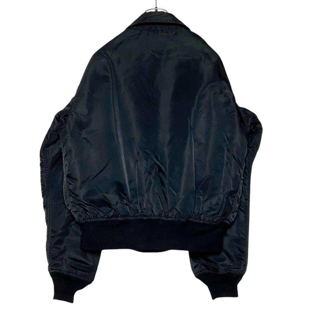 90s USA製アルファ CWU45 フライトジャケット M 黒 ma1ブルゾン