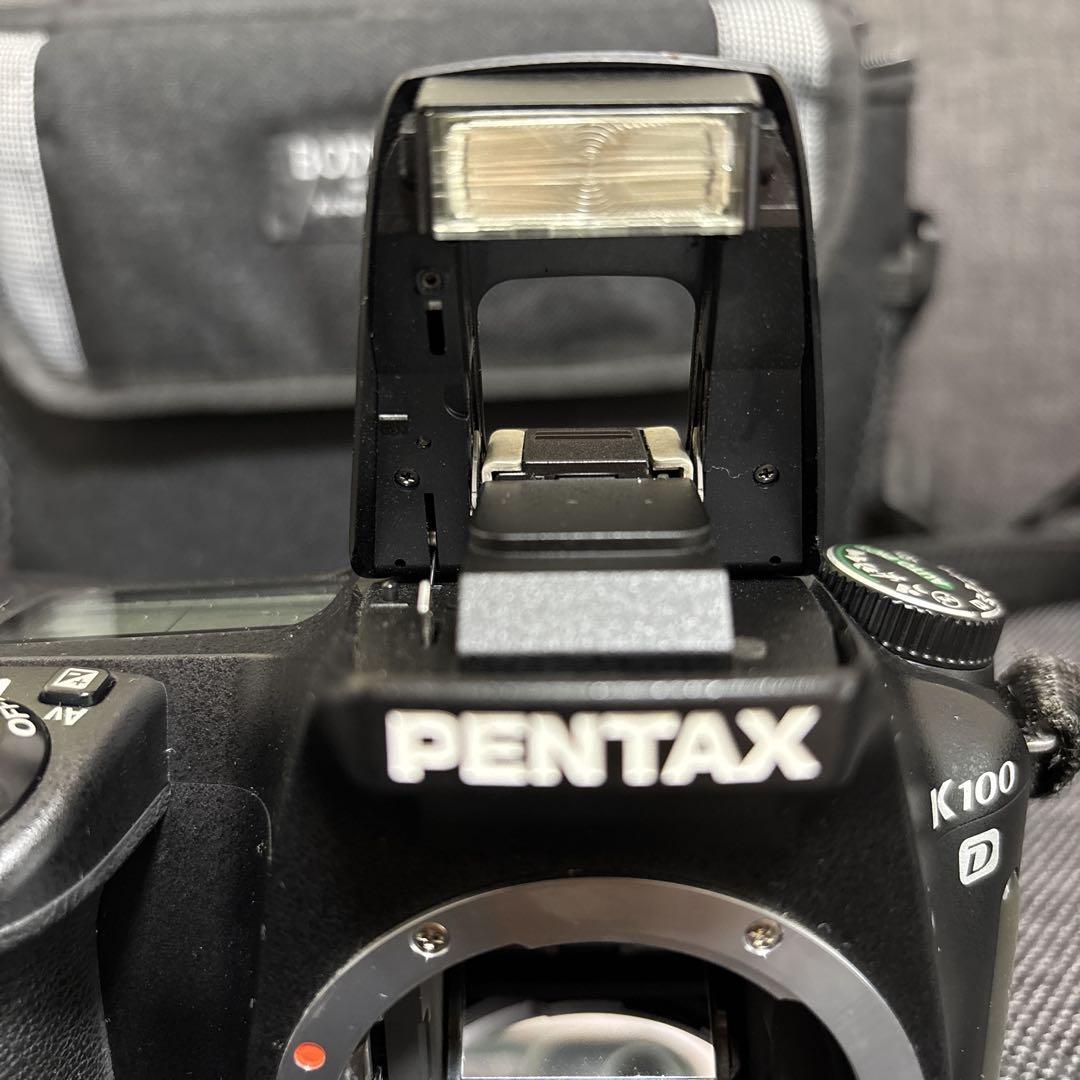 PENTAX K100D 本体 ストラップ、カメラバック付き✨ 動作確認済み