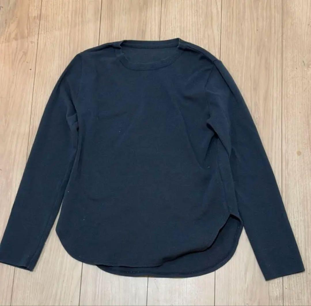 ブラック ロングカットソー 長袖 Tシャツ Mサイズ S-00-NT-035