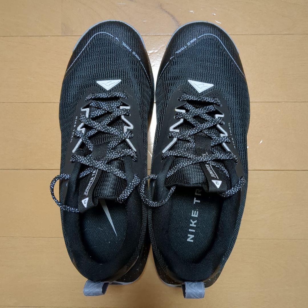 NIKE、ランニングシューズ、ジュニパートレイル3 、ブラック 24.5センチ