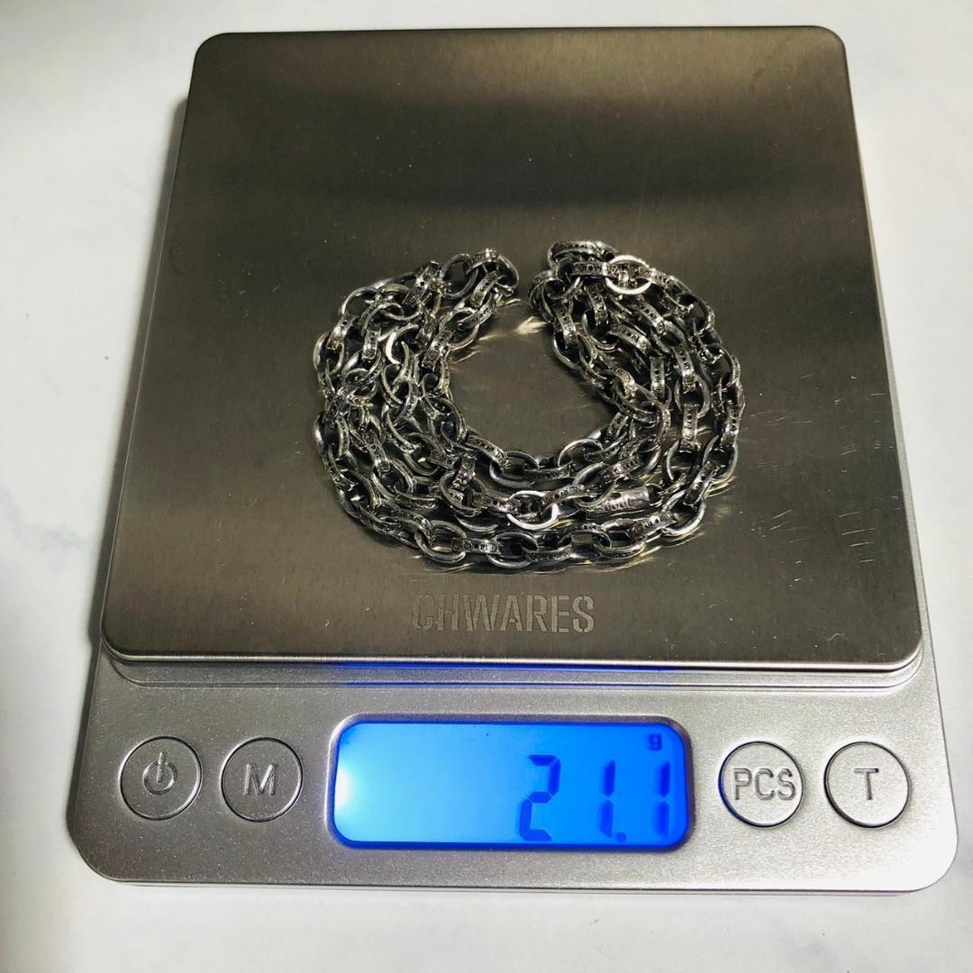 何でも揃う シルバー925 新品未使用 50cm 人気 ペーパーチェーン ネックレス アクセサリー