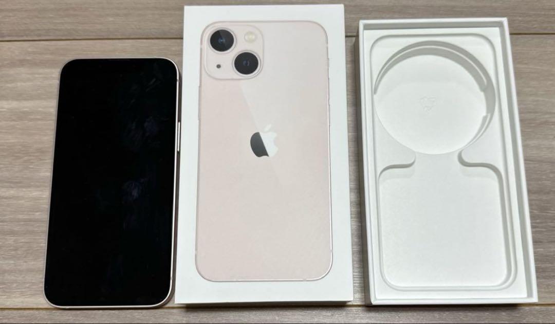 iPhone13 256GB ピンク SIMフリー 透明ケース付き