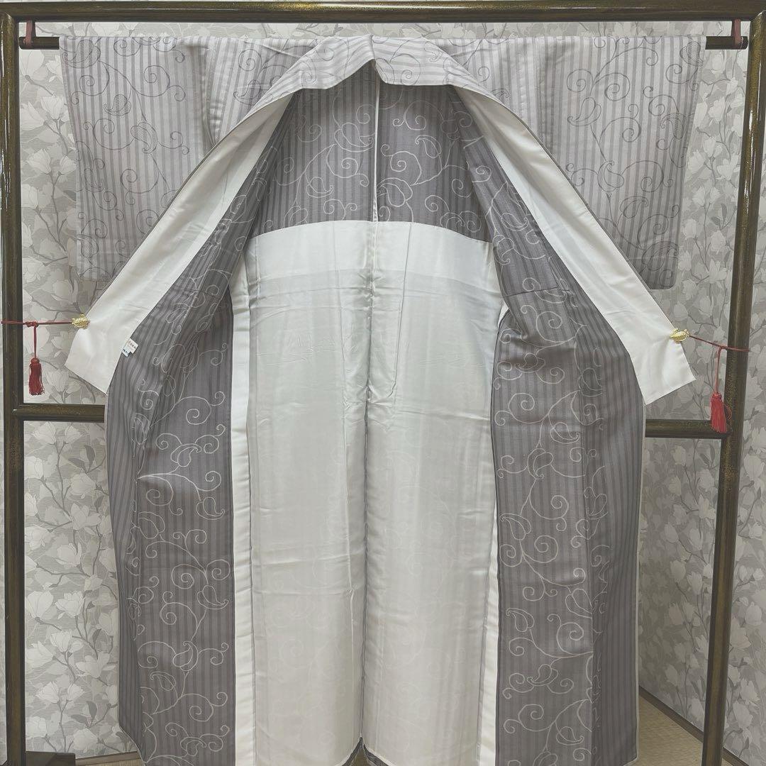正絹 【単衣】西陣お召 落花流水