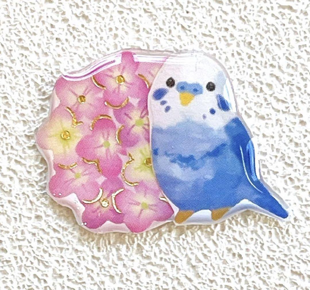 【正規品直輸入】 セキセイインコ インコ 可愛い ピンバッジ 鳥 アンブレラ 鳥雑貨・オーナーズグッズ