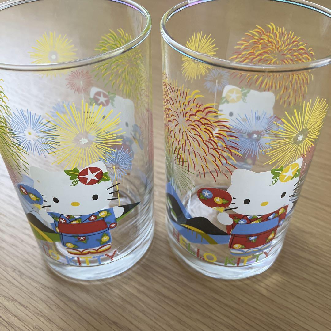 WEB限定お買い得商品の新着アイテム グラス キティちゃん HELLOKITTY 平成レトロ 夏の風物詩 レア マグカップ・食器
