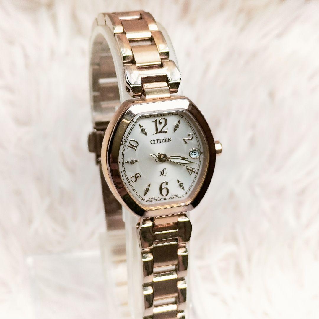 【稼動品】腕時計　ゴールド　CITIZEN xC　シチズン　電波ソーラー ☆稼動品☆ クロスシー xC シチズン CITIZEN ゴールド 電波