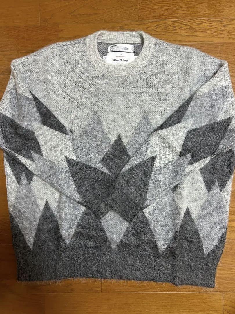 DAIRIKU 22AW Argyle Mohair Pullover Knit