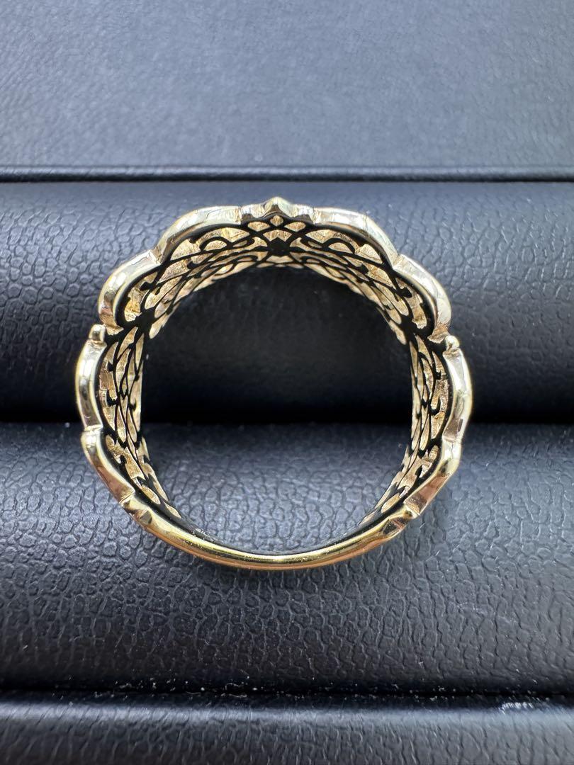 【agete FIRST】透かしリング 13号 silverゴールドメッキ agete FIRST】 【WEB限定】透かしリング 13号 silverゴールド