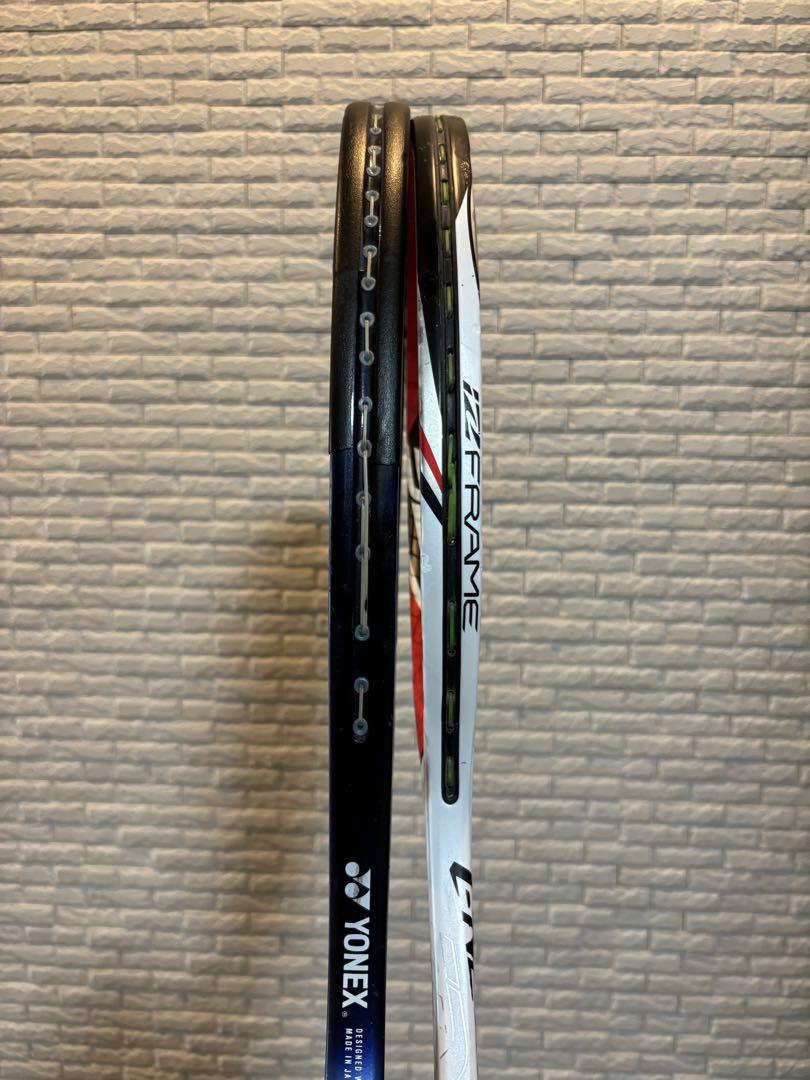 ラケット袋2ケ＋ボールYONEX  INX900他　テニスラケット 2本セット